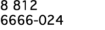 8 812 6666-024